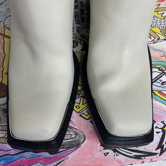 Jeffrey Campbell Verana Knee High Boot Ivory Women size 9 - Picture 15 of 16